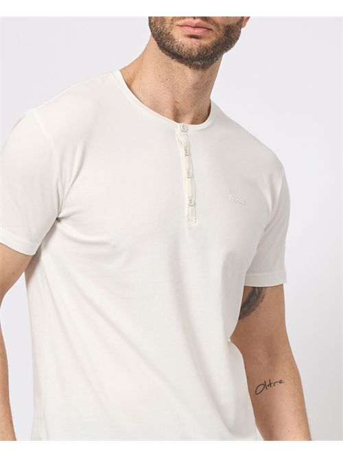T-shirt Yes Zee con bottoni e logo YES ZEE | T780-TA000107